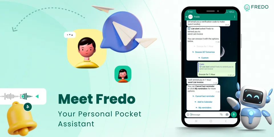 Productivity + WhatsApp = Fredo